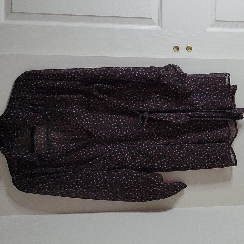 NWOT I Heart Ronson Floral tunic Wrap blouse
